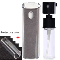 Conjunto de frascos de spray com Pano microfibra para limpeza de tela 2 em 1 para celular, ipad, computador, iphone , óculos e muito mais