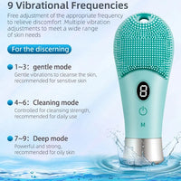 Esfoliador Facial Elétrico Ultrassônico com 9 Níveis - Limpeza Profunda e Rejuvenescimento!