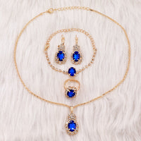 Conjunto de 6 peças de luxo feminino, pulseira, relógios de quartzo e magnético.