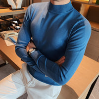 Pulôver clássico masculino de malha jumper