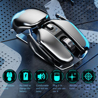 Mouse Sem Fio de Metal PX2 - Tecnologia e Conforto na Palma da Sua Mão!