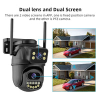 Lançamento - Nova Câmera ptz ao ar livre 4k 8mp hd wifi lente dupla tela dupla