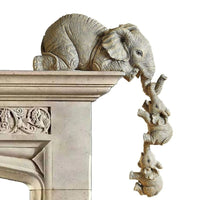 Conjunto com 3 Peças Elefante Bebê Artesanato