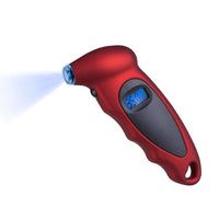 Ferramenta de teste de medidor de pressão de ar de pneu LCD digital portátil para carro, moto, bicicleta.