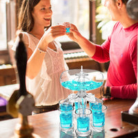 Lindo dispensador de Drink com 18 efeitos de luz para 6 copos
