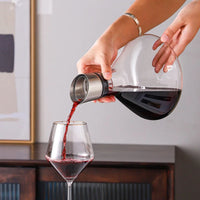 Decantador de vinho com aerodor integrado transparente Iceberg Design Cristal