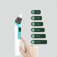 Aspirador nasal elétrico silencioso para obstrução do bebê limpador de rinite