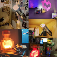 Tocha decorativa com luz em Led noturna carregamento usb com fivela 11 polegadas