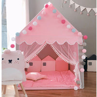 Tenda portátil para crianças Castelo Decoração