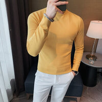 Pulôver clássico masculino de malha jumper