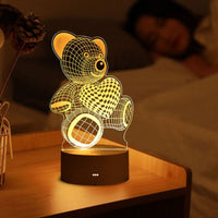 Lâmpada Led Acrílico 3D Amor Romântico para Casa Luz