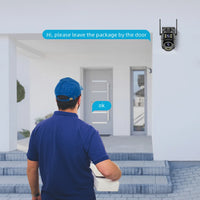 Lançamento - Nova Câmera ptz ao ar livre 4k 8mp hd wifi lente dupla tela dupla