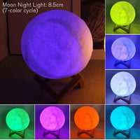 Lâmpada de lua estrelada Decoração de quarto decoração.