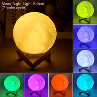 Lâmpada de lua estrelada Decoração de quarto decoração.