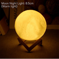 Lâmpada de lua estrelada Decoração de quarto decoração.