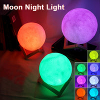 Lâmpada de lua estrelada Decoração de quarto decoração.