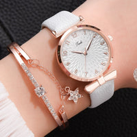 Luxo feminino pulseira relógios de quartzo