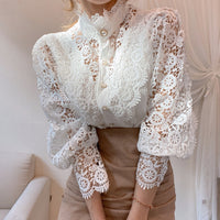 Blusa feminina sexy de renda branca
