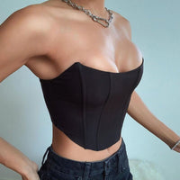 Maravilhoso Espartilho sexy Cropp sem mangas
