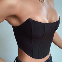 Maravilhoso Espartilho sexy Cropp sem mangas