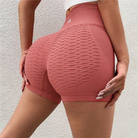 Shorts Fitness sem costura com forte modelagem