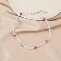 Colar de Pérolas do Amor na Moda