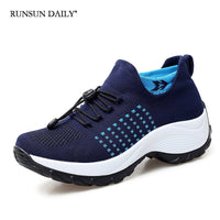 Tênis de caminhada respirável feminino