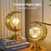 Luminária de modelagem de lua de ferro de LED de estilo decorativa