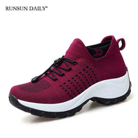 Tênis de caminhada respirável feminino