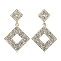 Brincos de Luxo borla longa de cristal