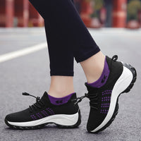 Tênis de caminhada respirável feminino