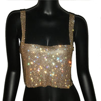 Estilosa Blusa Cropped com strass