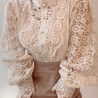 Blusa feminina sexy de renda branca