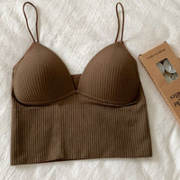 Lindo Crop Tops Regatas Slim