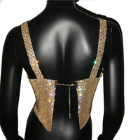 Estilosa Blusa Cropped com strass