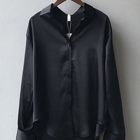 Moda outono/ inverno Camisa Social de Seda