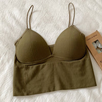 Lindo Crop Tops Regatas Slim