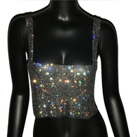 Estilosa Blusa Cropped com strass