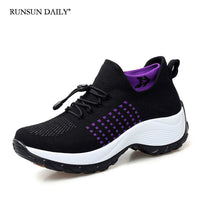 Tênis de caminhada respirável feminino