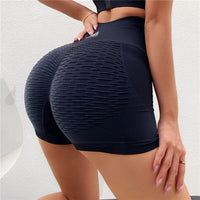 Shorts Fitness sem costura com forte modelagem