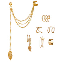 Brincos dourado para cartilagem da orelha