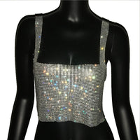 Estilosa Blusa Cropped com strass