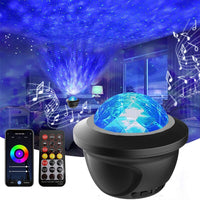 Projetor LED galáxia com céu estrelado e luz noturna, embutida com alto-falante e bluetooth