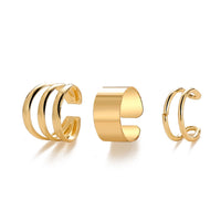 Brincos dourado para cartilagem da orelha
