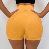 Shorts Fitness sem costura com forte modelagem