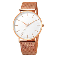 Relógio feminino ouro rosa Montre Femme