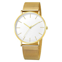 Relógio feminino ouro rosa Montre Femme