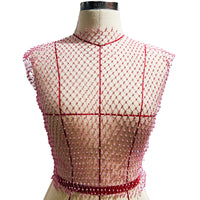 Sexy Mesh Crop Tops para mulheres