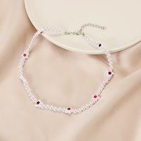 Colar de Pérolas do Amor na Moda