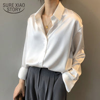 Moda outono/ inverno Camisa Social de Seda